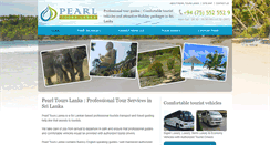 Desktop Screenshot of pearltourslanka.com