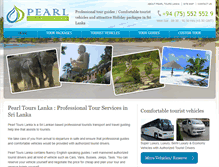 Tablet Screenshot of pearltourslanka.com